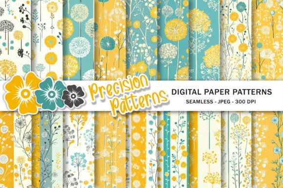 Download Dandelion Digital Scrapbook Paper Pack - Scrapbook paper Collection